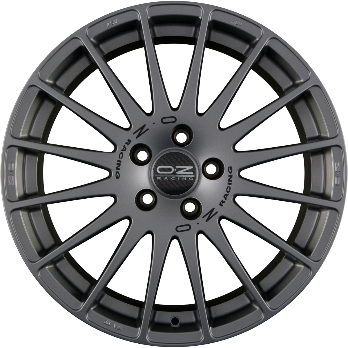 OZ Superturismo GT grigio corsa Alufelge 7x17 Zoll ET48 LK 4x108 ML75 – Bild 3