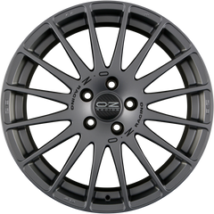OZ Superturismo GT Grigio Corsa + Black Lettering Alufelge 6.5x15 Zoll ET43 LK 4x100 ML68