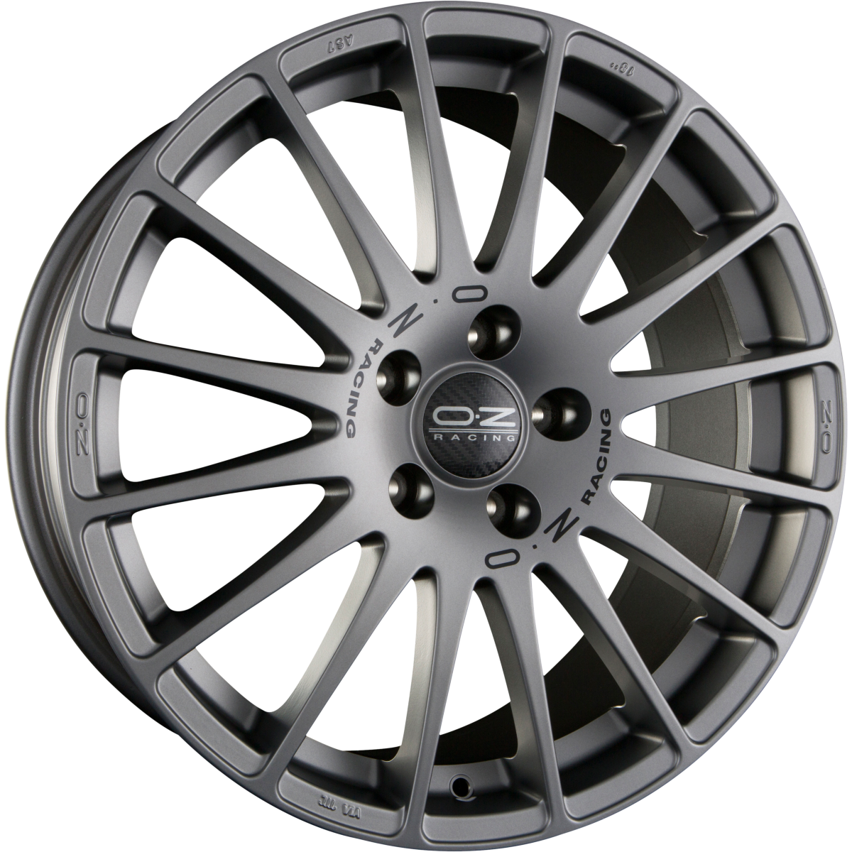 OZ Superturismo GT Grigio Corsa + Black Lettering Alufelge 6.5x15 Zoll ET43 LK 4x100 ML68 – Bild 2