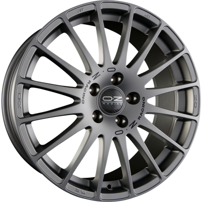 OZ Superturismo GT Grigio Corsa + Black Lettering Alufelge 6.5x15 Zoll ET43 LK 4x100 ML68 – Bild 2