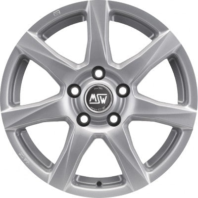 MSW 77 full silver Alufelge 5x14 Zoll ET45 LK 4x100 ML63.3 – Bild 2