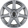 MSW 77 Full Silver Alufelge 6x15 Zoll ET45 LK 5x114.3 ML73.1