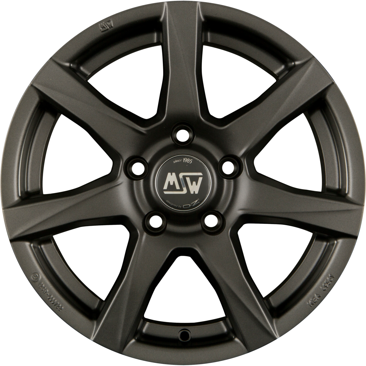 MSW 77 Matt Dark Grey Alufelge 7x16 Zoll ET48 LK 5x112 ML57.1