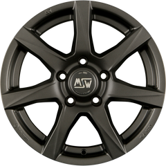 MSW 77 Matt Dark Grey Alufelge 7x16 Zoll ET48 LK 5x112 ML57.1