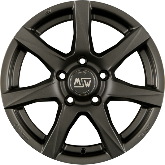 MSW 77 Matt Dark Grey Alufelge 7x16 Zoll ET48 LK 5x108 ML73.1