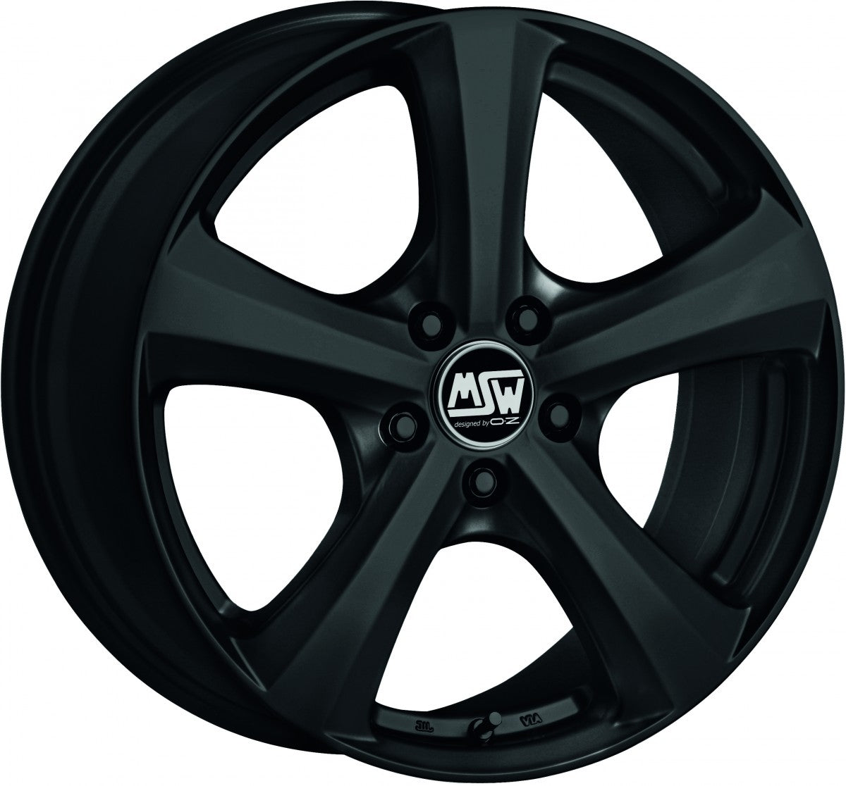 MSW 19 schwarz matt Alufelge