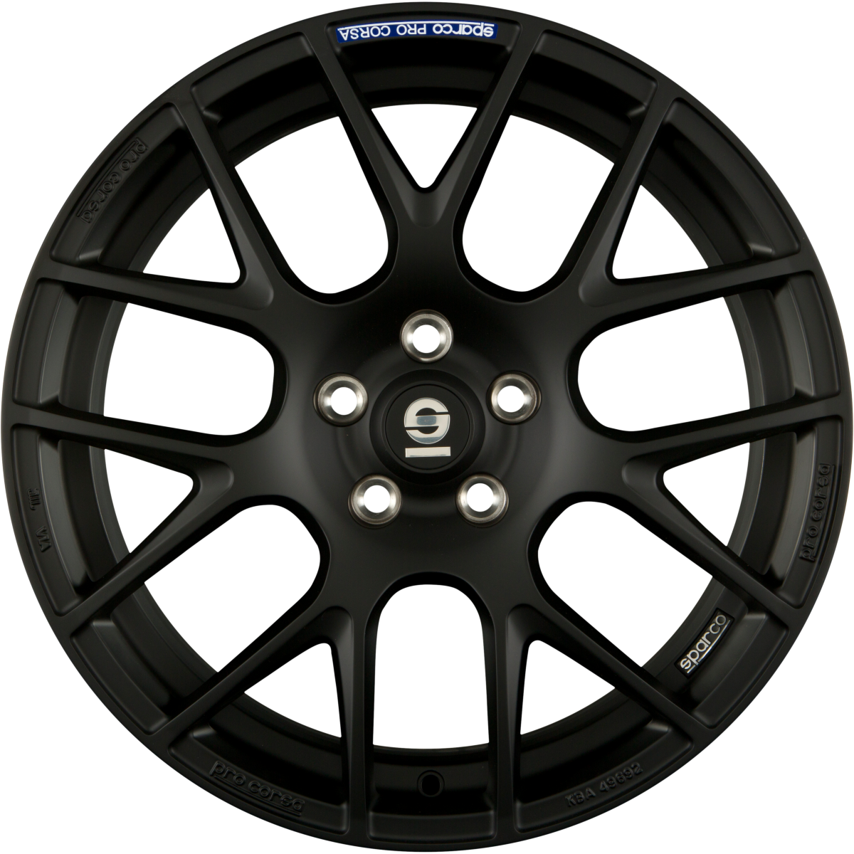 Sparco Pro Corsa Matt Dark Titanium Alufelge 7.5x17 Zoll ET40 LK 4x108 ML63.4