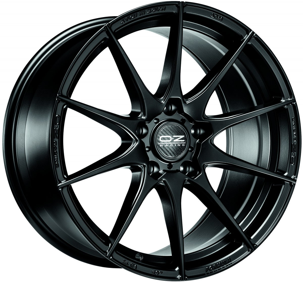 OZ Formula HLT matt black Alufelge 7.5x18 Zoll ET50 LK 5x112 ML75 – Bild 2