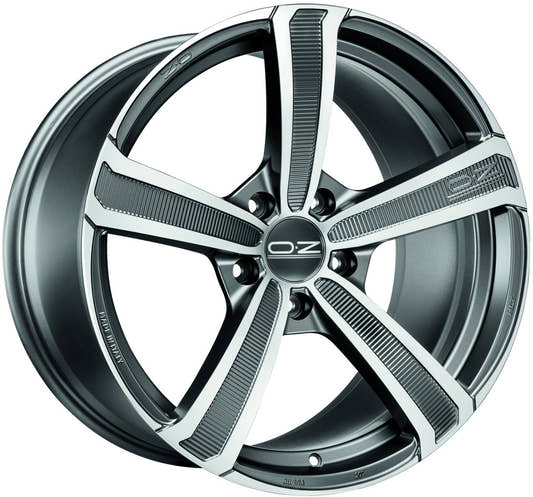 OZ Montecarlo HLT matt dark graphite polished Alufelge