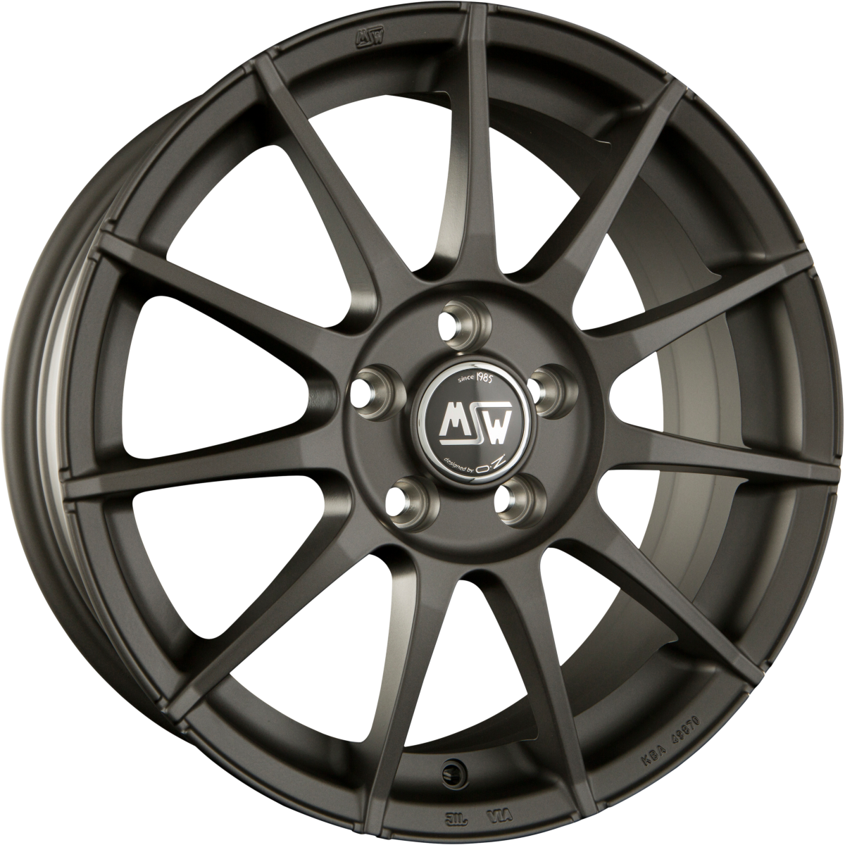 MSW 85 Matt Gun Metal Alufelge 6x15 Zoll ET35 LK 4x100 ML63.3 – Bild 2