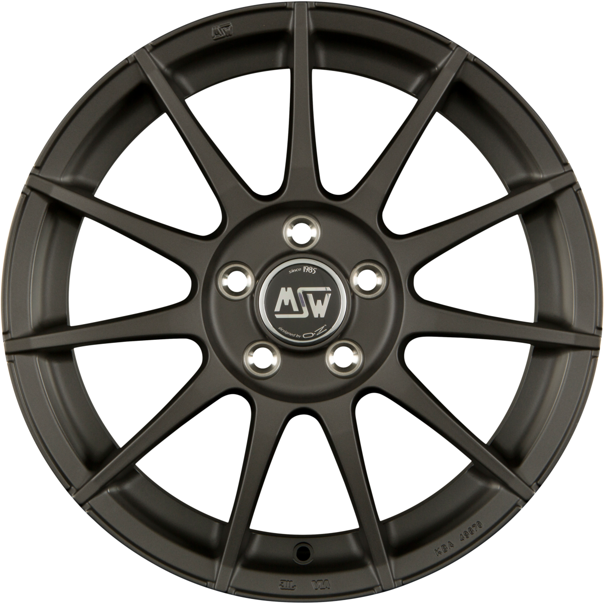 MSW 85 Matt Gun Metal Alufelge 7x17 Zoll ET45 LK 5x108 ML73.1