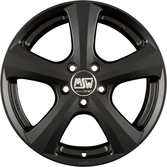 MSW 19 Matt Black Alufelge 7x16 Zoll ET42 LK 5x112 ML57.1