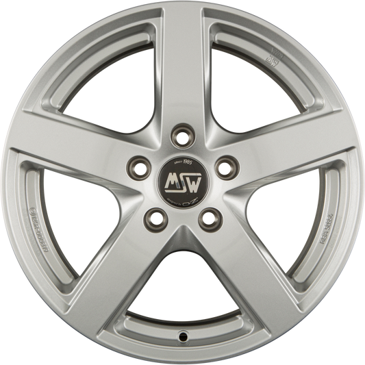 MSW 55 Full Silver Alufelge 6.5x16 Zoll ET39 LK 5x98 ML58.1