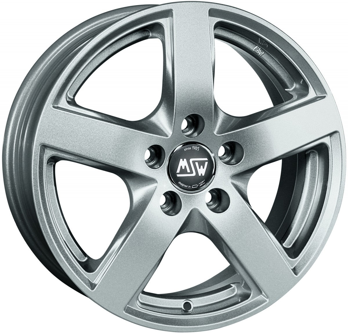 MSW 55 full silver Alufelge 6.5x16 Zoll ET41 LK 5x115 ML70.2