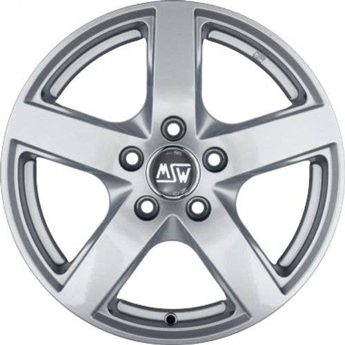 MSW 55 full silver Alufelge 6.5x16 Zoll ET41 LK 5x115 ML70.2 – Bild 2