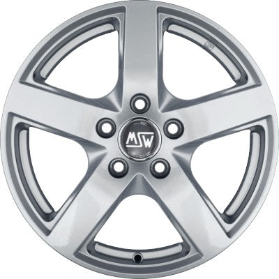 MSW 55 full silver Alufelge 6.5x16 Zoll ET41 LK 5x115 ML70.2 – Bild 2