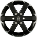MSW 46 Matt Black Full Polished Alufelge 7.5x17 Zoll ET50 LK 6x139.7 ML93.1