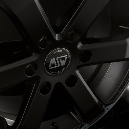 MSW 46 Matt Black Full Polished Alufelge 7.5x17 Zoll ET50 LK 6x139.7 ML93.1 – Bild 3