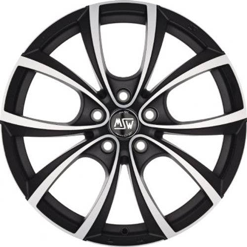 MSW 27 matt dark titanium polished Alufelge 7.5x17 Zoll ET47 LK 5x120 ML72.56 – Bild 2