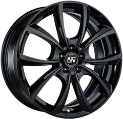 MSW 27 gloss black Alufelge 7.5x18 Zoll ET48 LK 5x112 ML73.1