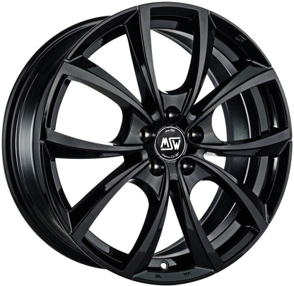 MSW 27 gloss black Alufelge 7.5x18 Zoll ET48 LK 5x112 ML73.1