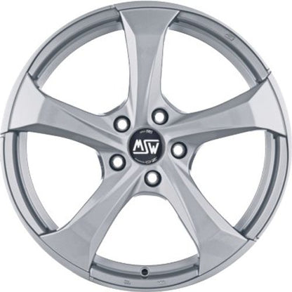 MSW 47 full silver Alufelge – Bild 2