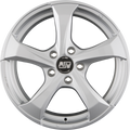MSW 47 Full Silver Alufelge 8x18 Zoll ET29 LK 5x120 ML72.5