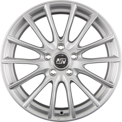 MSW 86 Full Silver Alufelge 7.5x18 Zoll ET35 LK 5x100 ML63.3