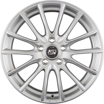 MSW 86 Full Silver Alufelge 7.5x18 Zoll ET35 LK 5x100 ML63.3