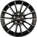 MSW 86 Black Full Polished Alufelge 7.5x18 Zoll ET45 LK 5x114.3 ML73.1