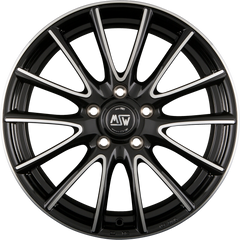 MSW 86 Black Full Polished Alufelge 7.5x18 Zoll ET45 LK 5x114.3 ML73.1