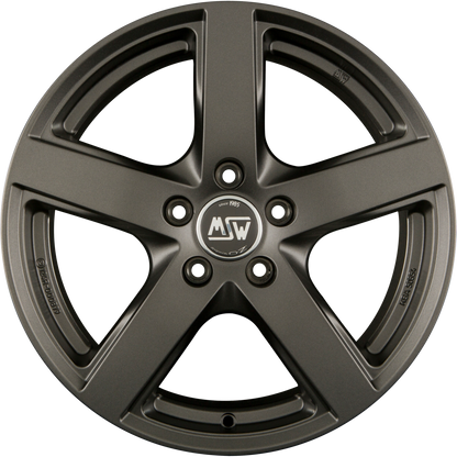 MSW 55 Matt Dark Grey Alufelge 7.5x17 Zoll ET51 LK 5x112 ML57.1