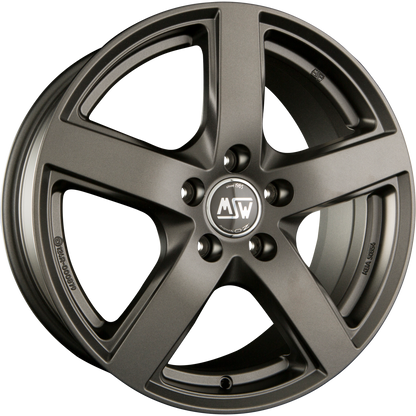 MSW 55 Matt Dark Grey Alufelge 7.5x17 Zoll ET51 LK 5x112 ML57.1 – Bild 2