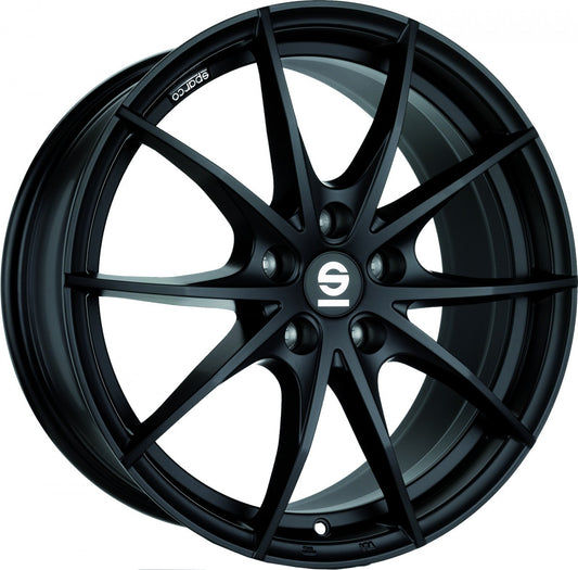 Sparco Trofeo 5 matt black Alufelge 7.5x17 Zoll ET35 LK 5x100 ML63.3