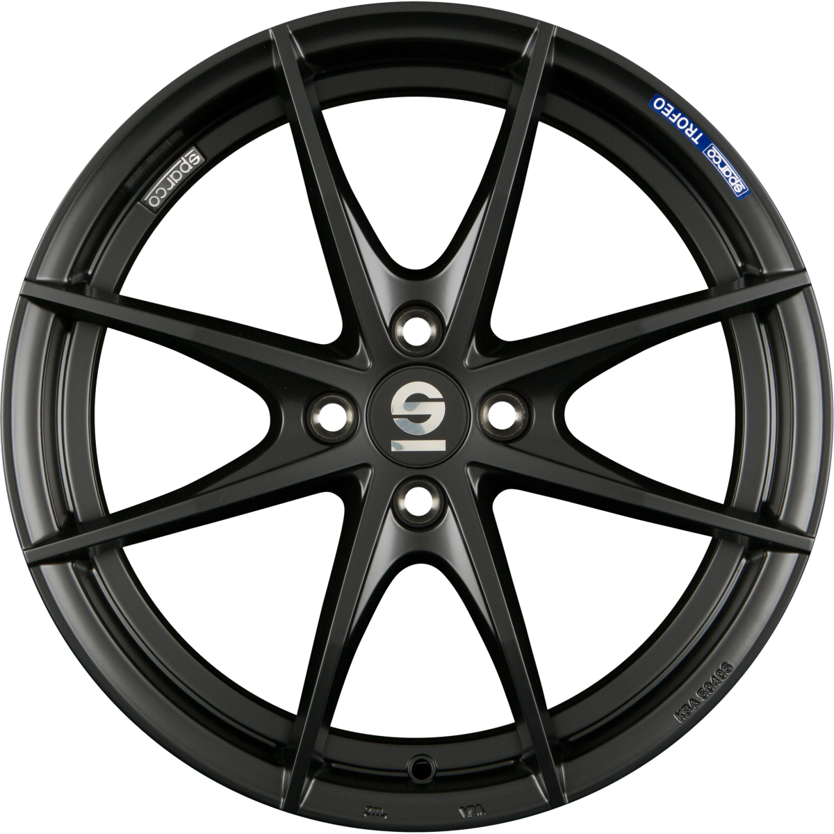 Sparco Trofeo 4 Matt Black Alufelge 6.5x16 Zoll ET42 LK 4x100 ML63.3