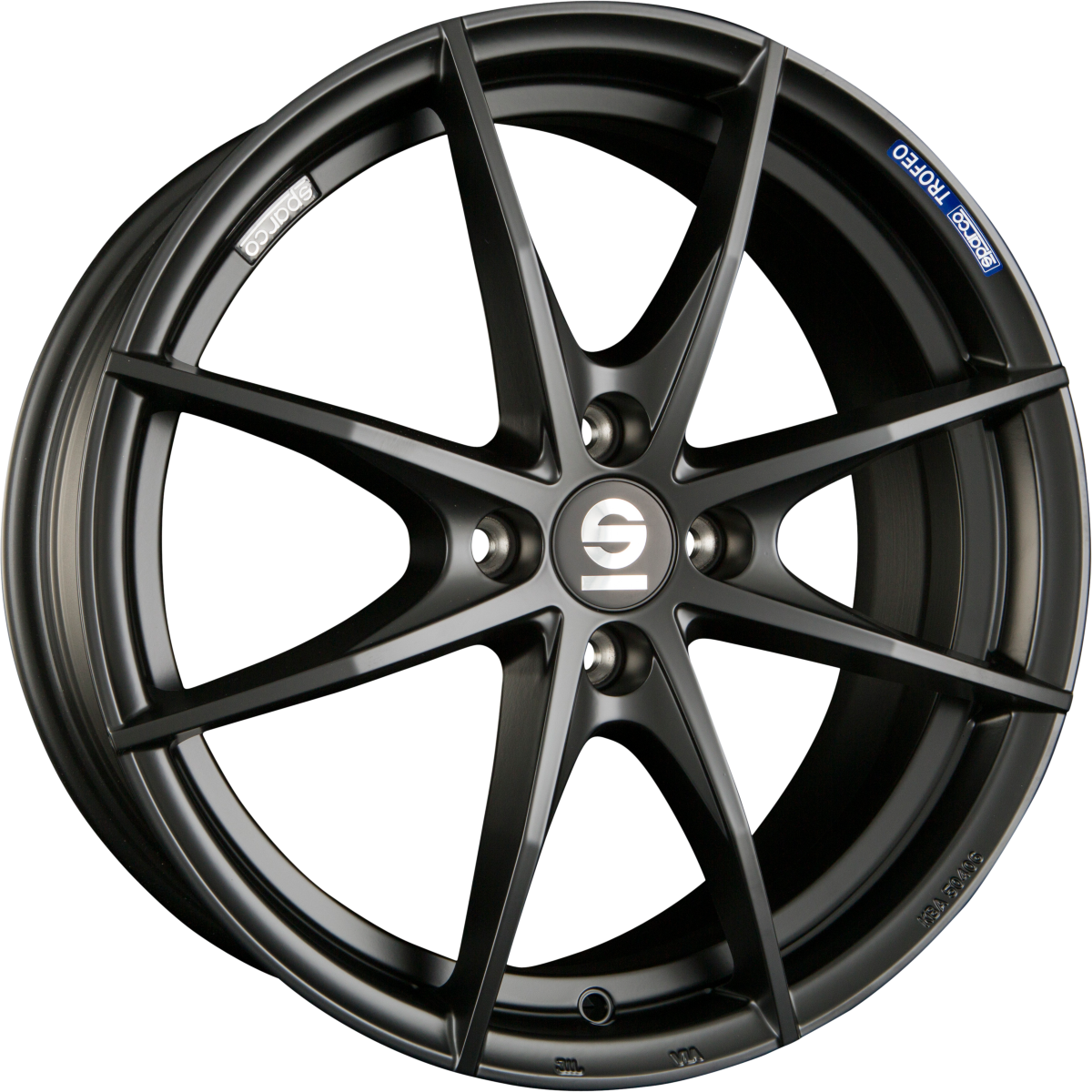 Sparco Trofeo 4 Matt Black Alufelge 6.5x16 Zoll ET42 LK 4x100 ML63.3 – Bild 2