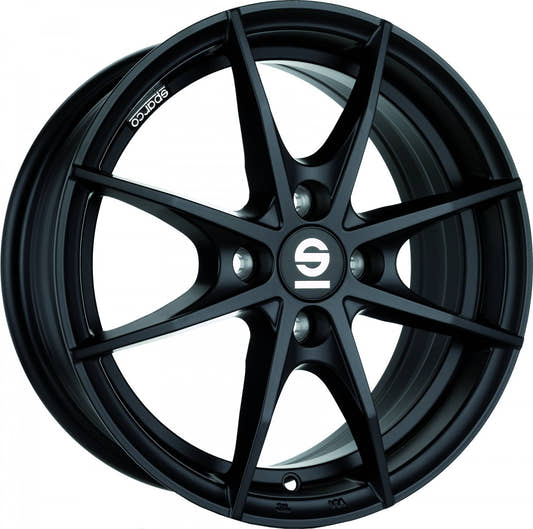 Sparco Trofeo 4 matt black Alufelge 6x14 Zoll ET35 LK 4x100 ML63.3