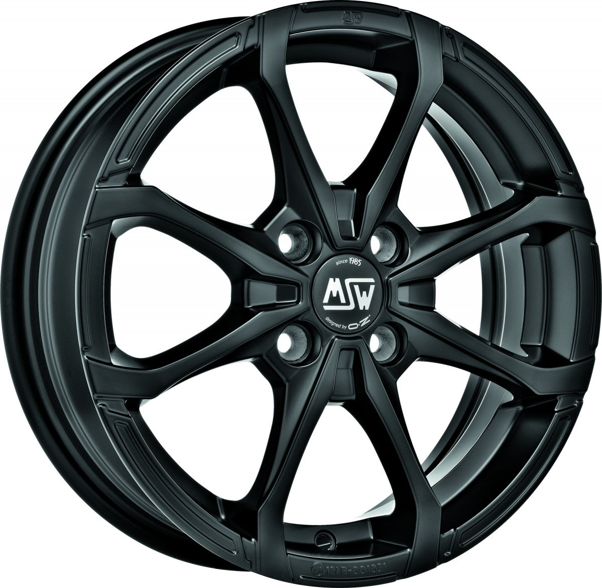 MSW X4 matt black Alufelge