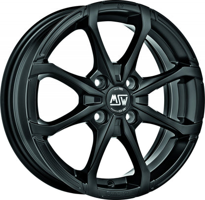 MSW X4 matt black Alufelge