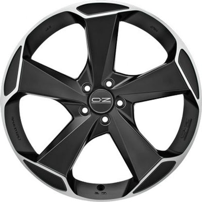 OZ Aspen HLT matt black polished Alufelge – Bild 2