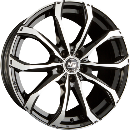 MSW 48 Gloss Black Full Polished Alufelge 6.5x16 Zoll ET40 LK 5x110 ML65.1 – Bild 2
