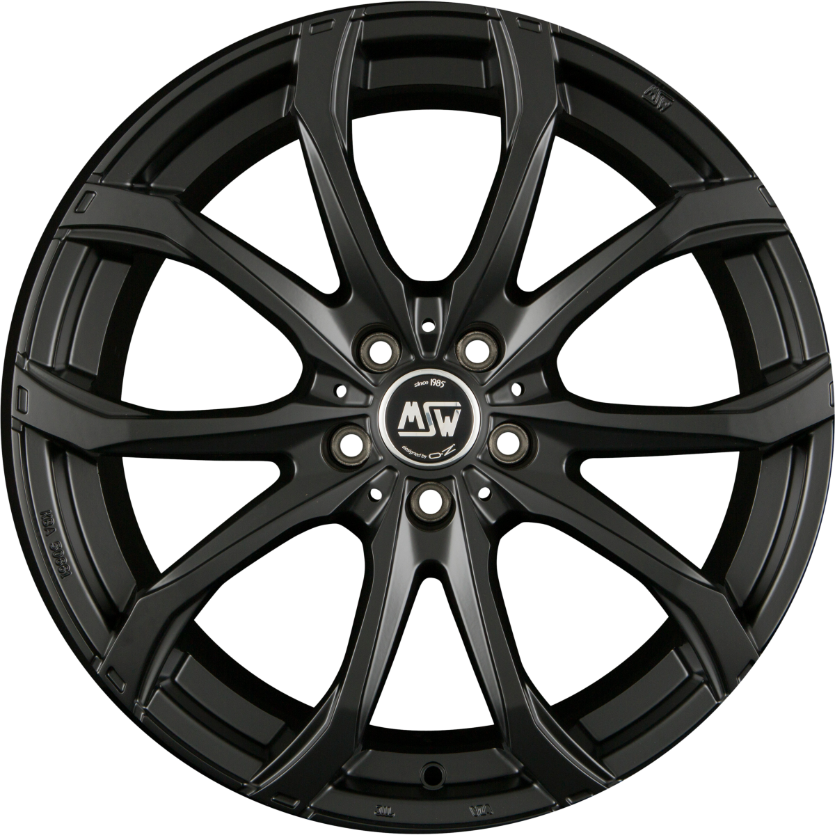 MSW 48 Matt Black Alufelge 7.5x17 Zoll ET40 LK 5x114.3 ML73.1
