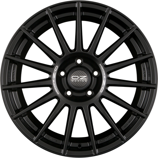 OZ Superturismo Dakar Matt Black + Silver Lettering Alufelge 10x20 Zoll ET48 LK 5x127 ML71.6