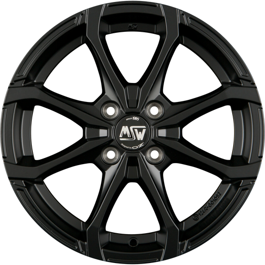 MSW X4 Matt Black Alufelge 6x16 Zoll ET44 LK 4x100 ML60.1