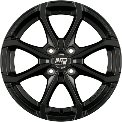 MSW X4 Matt Black Alufelge 6x16 Zoll ET44 LK 4x100 ML60.1