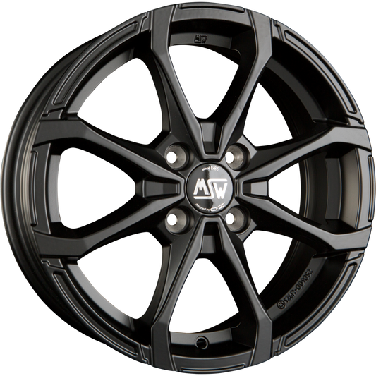 MSW X4 Matt Black Alufelge 6x16 Zoll ET44 LK 4x100 ML60.1 – Bild 2