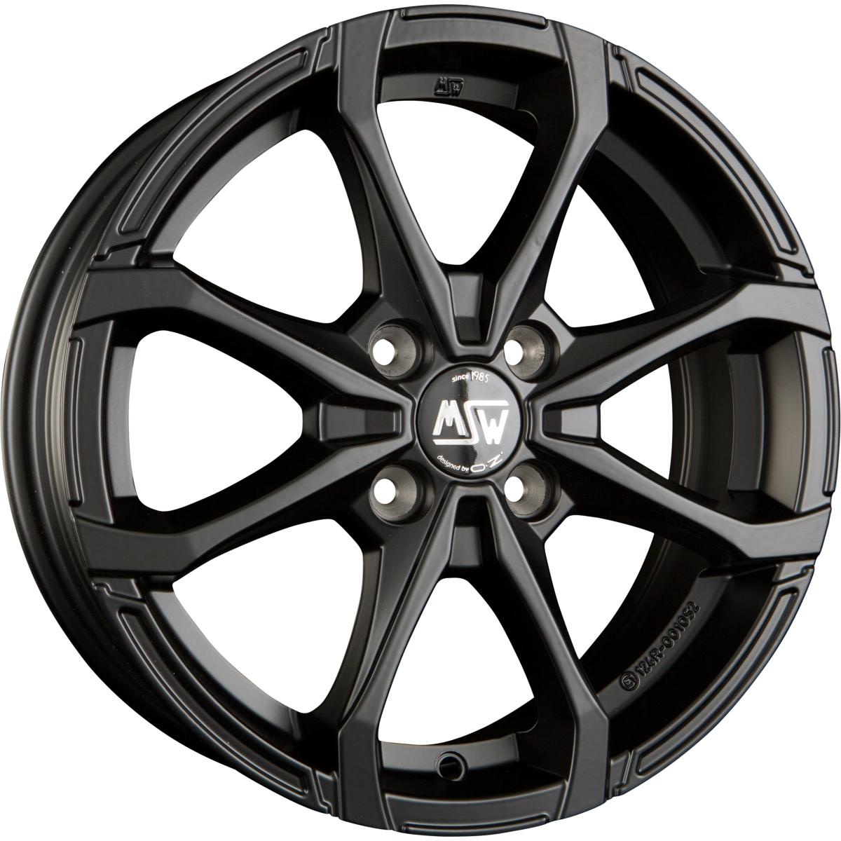 MSW X4 Matt Black Alufelge 6x16 Zoll ET44 LK 4x100 ML60.1 – Bild 2
