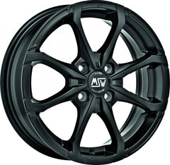 MSW X4 matt black Alufelge 6x16 Zoll ET40 LK 4x100 ML63.3