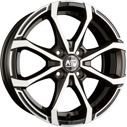 MSW X4 Gloss Black Full Polished Alufelge 5.5x15 Zoll ET36 LK 4x100 ML60.1 – Bild 2