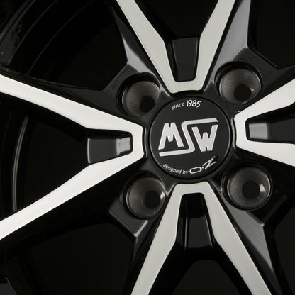 MSW X4 Gloss Black Full Polished Alufelge 5.5x15 Zoll ET36 LK 4x100 ML60.1 – Bild 4